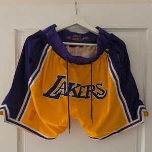 Just Don Los Angeles Lakers Embroidered Shorts